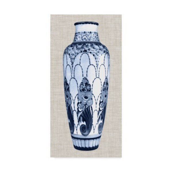Unknown 'Blue & White Vase I' Canvas Art, 10x19, Trademark Fine Art, Mfr#: WAG05336-C1019GG